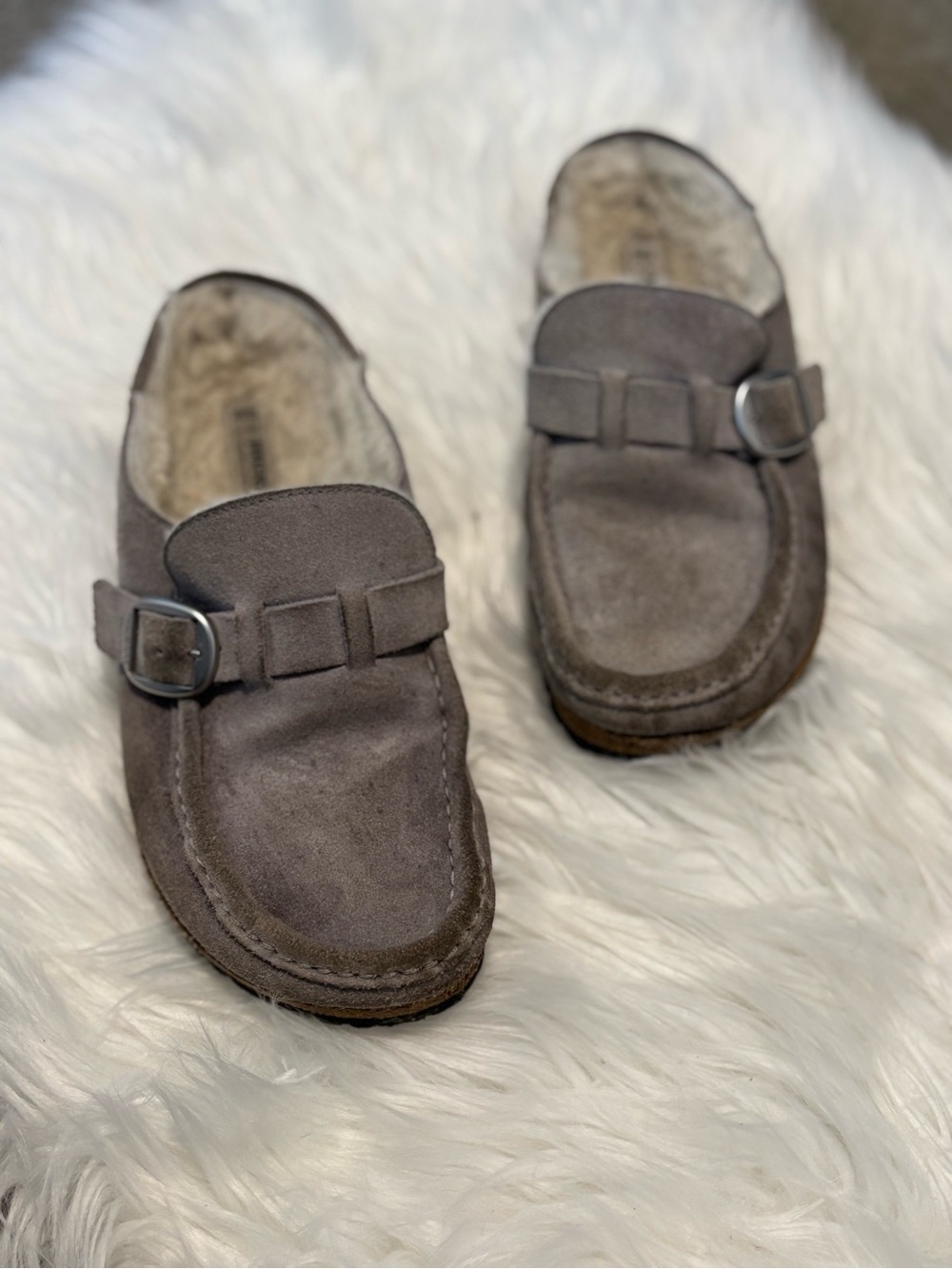 Buckley Birkenstocks in Whale Grey 🐳